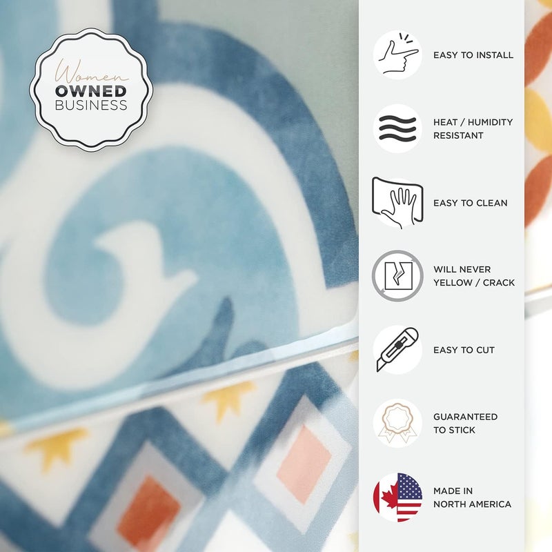 Smart Tiles Peel and Stick Backsplash - 5 Sheets of 9" x 9" - 3D Adhesive Peel and Stick Tile Backsplash for Kitchen, Bathroom, Wall Tile - Image 4